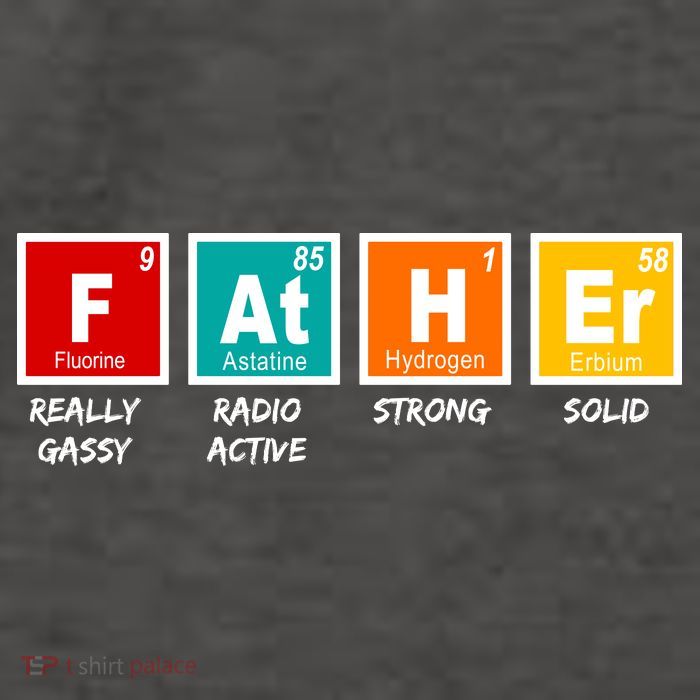 Father Periodic Table Vector Backpack