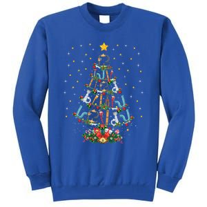 Funny Plumber Tools Xmas Tree Gift Ugly Plumber Christmas Gift Tall Sweatshirt