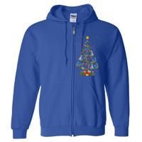 Funny Plumber Tools Xmas Tree Gift Ugly Plumber Christmas Gift Full Zip Hoodie