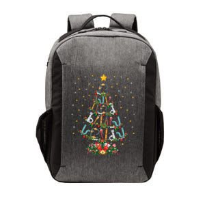 Funny Plumber Tools Xmas Tree Gift Ugly Plumber Christmas Gift Vector Backpack