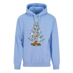 Funny Plumber Tools Xmas Tree Gift Ugly Plumber Christmas Gift Unisex Surf Hoodie