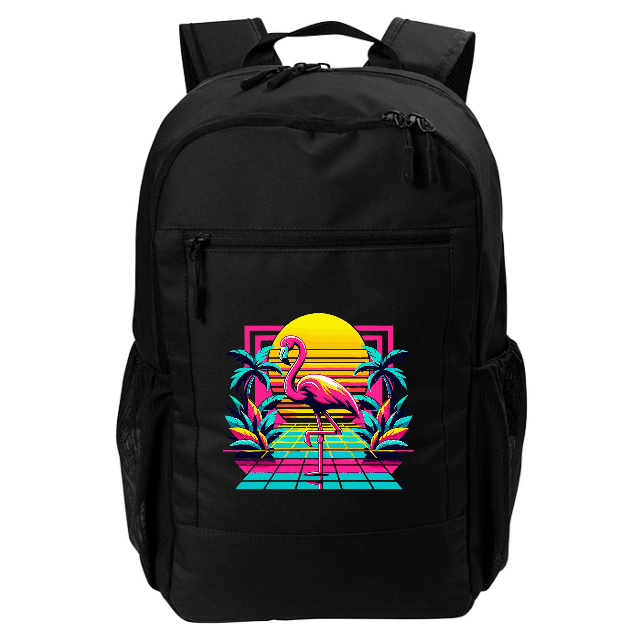Flamingo Palm Trees Tropical Summer Backpack
