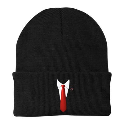 Funny President Trump Suit Lazy Halloween Costume Beanie