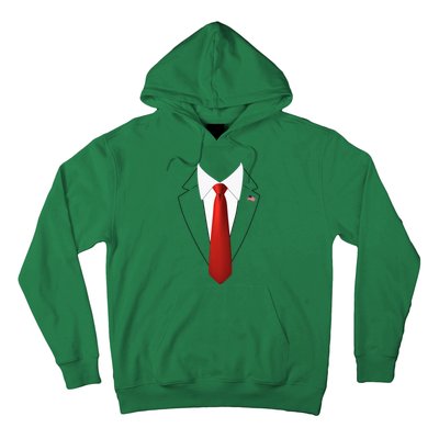 Funny President Trump Suit Lazy Halloween Costume Hoodie