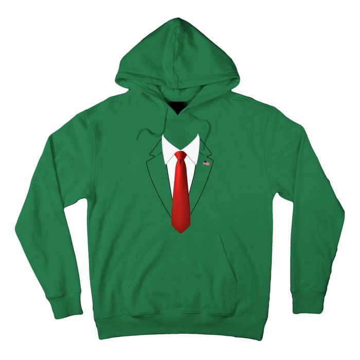 Funny President Trump Suit Lazy Halloween Costume Hoodie