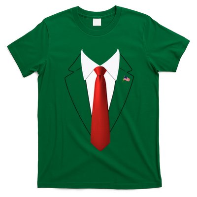 Funny President Trump Suit Lazy Halloween Costume T-Shirt