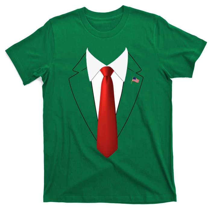 Funny President Trump Suit Lazy Halloween Costume T-Shirt