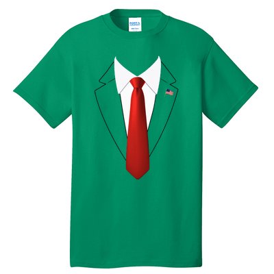 Funny President Trump Suit Lazy Halloween Costume Tall T-Shirt