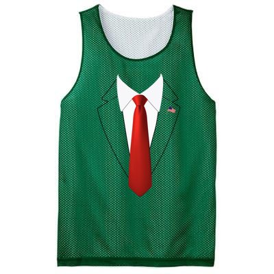 Funny President Trump Suit Lazy Halloween Costume Mesh Reversible Basketball Jersey Tank