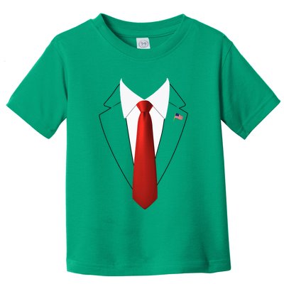 Funny President Trump Suit Lazy Halloween Costume Toddler T-Shirt