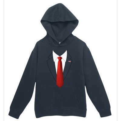 Funny President Trump Suit Lazy Halloween Costume Urban Pullover Hoodie