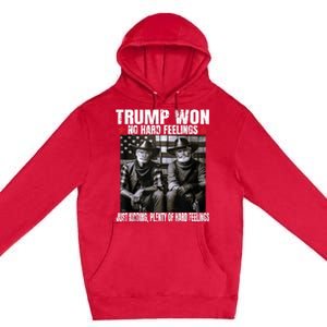 Funny Pro Trump President 47th Elected Win American Cowboy Premium Pullover Hoodie