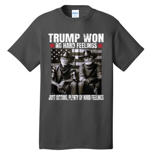 Funny Pro Trump President 47th Elected Win American Cowboy Tall T-Shirt