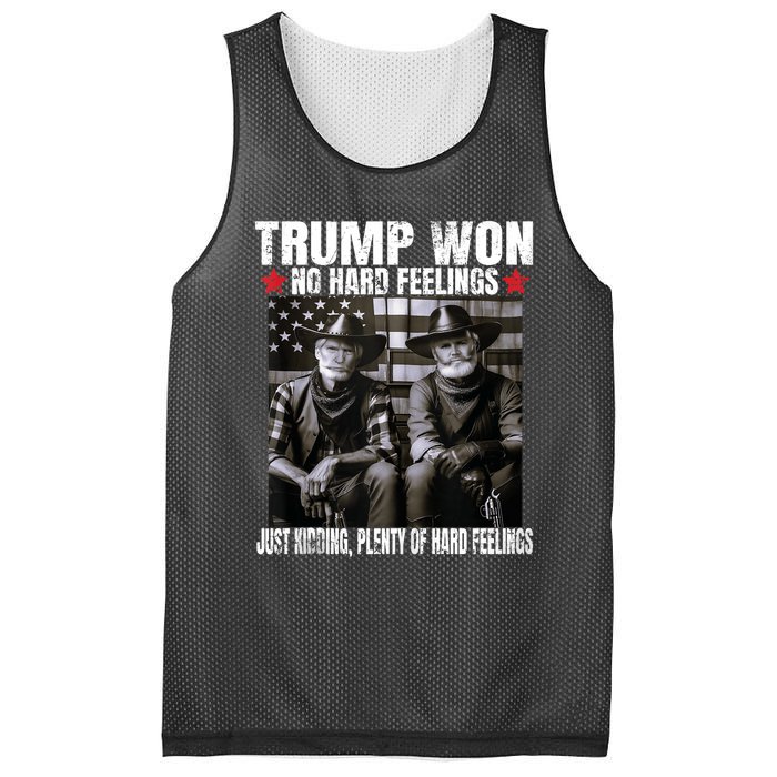 Funny Pro Trump President 47th Elected Win American Cowboy Mesh Reversible Basketball Jersey Tank