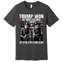 Funny Pro Trump President 47th Elected Win American Cowboy Premium T-Shirt