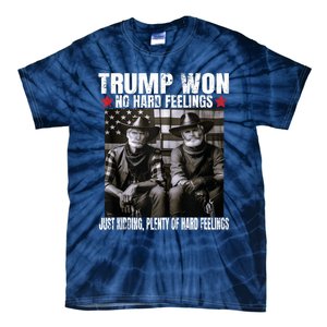 Funny Pro Trump President 47th Elected Win American Cowboy Tie-Dye T-Shirt