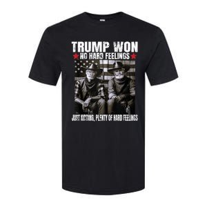 Funny Pro Trump President 47th Elected Win American Cowboy Softstyle CVC T-Shirt