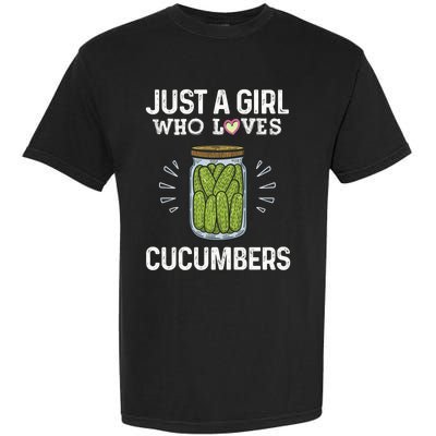 Fun Pickle Team Just A Who Loves Cucumbers Gift Garment-Dyed Heavyweight T-Shirt