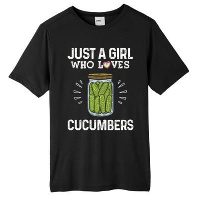 Fun Pickle Team Just A Who Loves Cucumbers Gift Tall Fusion ChromaSoft Performance T-Shirt