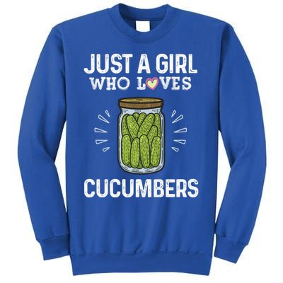 Fun Pickle Team Just A Who Loves Cucumbers Gift Sweatshirt