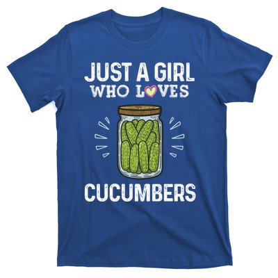 Fun Pickle Team Just A Who Loves Cucumbers Gift T-Shirt