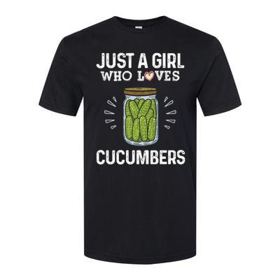 Fun Pickle Team Just A Who Loves Cucumbers Gift Softstyle CVC T-Shirt