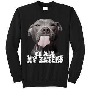 Funny Pitbull To All My Haters Shirt Pitbull Dog Lover Gift Sweatshirt