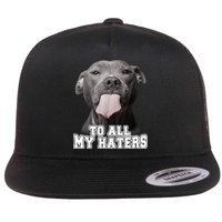 Funny Pitbull To All My Haters Shirt Pitbull Dog Lover Gift Flatbill Hat