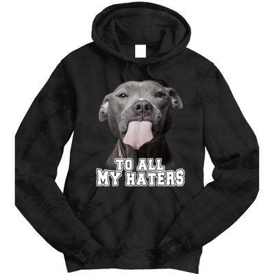 Funny Pitbull To All My Haters Shirt Pitbull Dog Lover Gift Tie Dye Hoodie