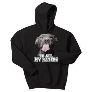 Funny Pitbull To All My Haters Shirt Pitbull Dog Lover Gift Kids Hoodie