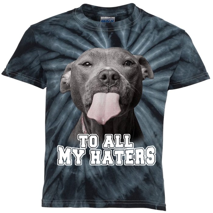 Funny Pitbull To All My Haters Shirt Pitbull Dog Lover Gift Kids Tie-Dye T-Shirt