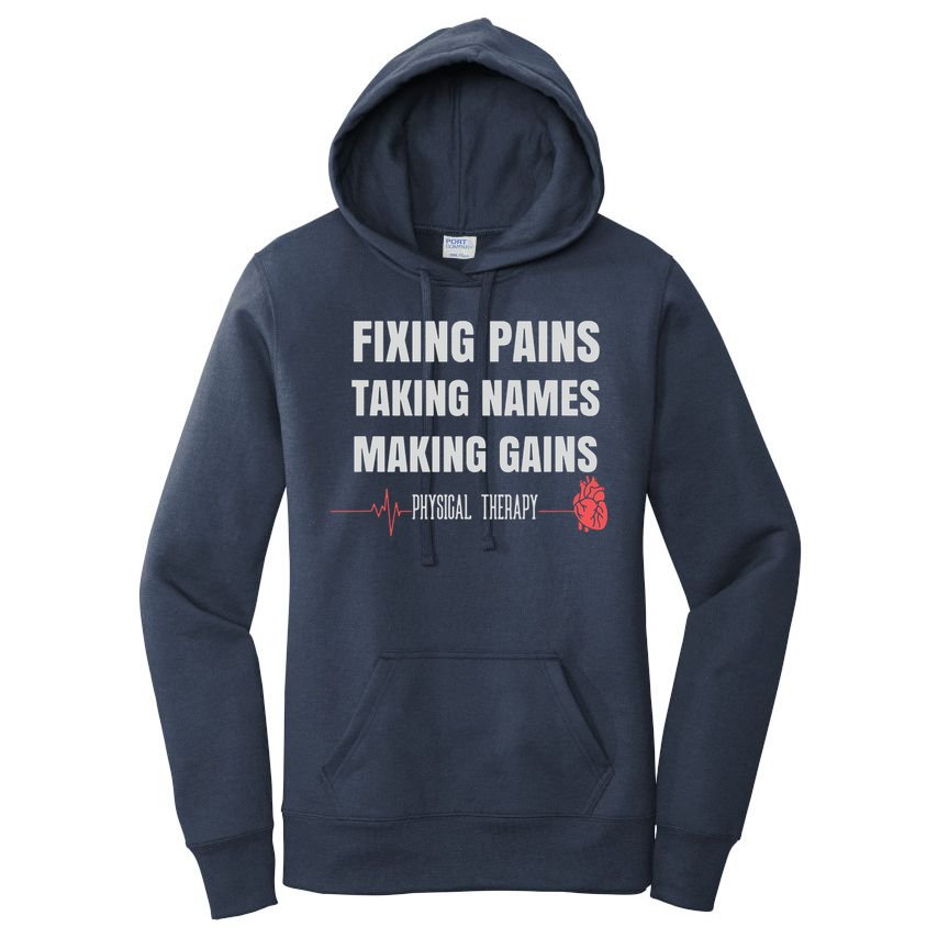 Funny Physical Therapy Shirts For PT Gifts Physical Therapist Women's Pullover Hoodie