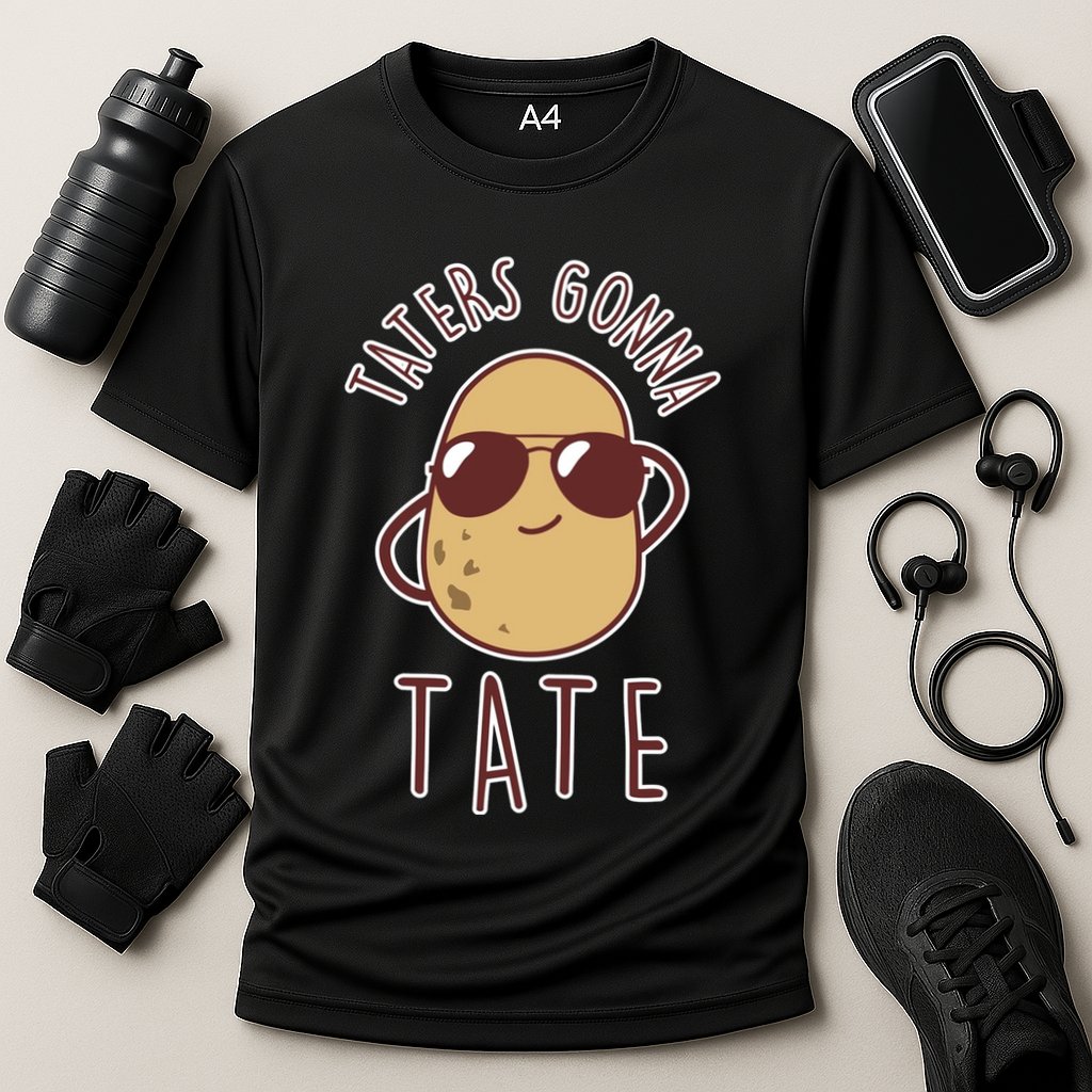 Funny Potato Tater Tot Foodie Cooling Performance Crew T-Shirt