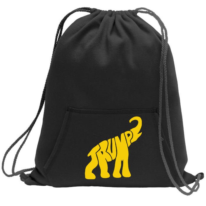 Funny Pro Trump Elephant Gift Sweatshirt Cinch Pack Bag