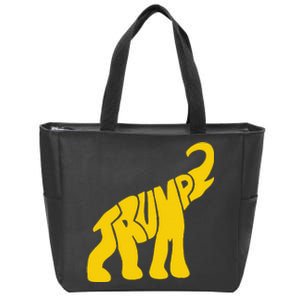 Funny Pro Trump Elephant Gift Zip Tote Bag