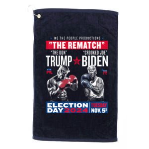 Funny Pro Trump 2024 Gift Platinum Collection Golf Towel