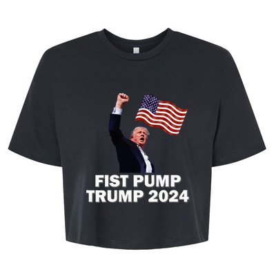 Fist Pump Trump 2024 Bella+Canvas Jersey Crop Tee