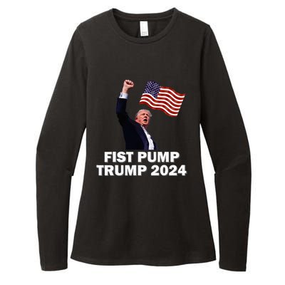 Fist Pump Trump 2024 Womens CVC Long Sleeve Shirt