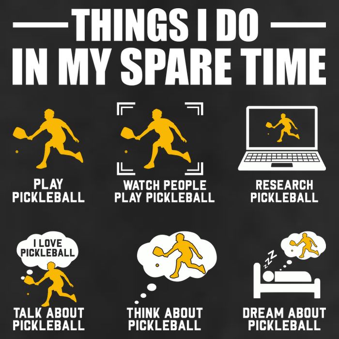 Funny Pickleball Things I Do In My Spare Pickleball Garment-Dyed Fleece Hoodie
