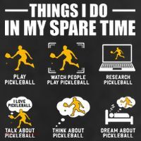 Funny Pickleball Things I Do In My Spare Pickleball 11oz C Handle Ceramic Mug