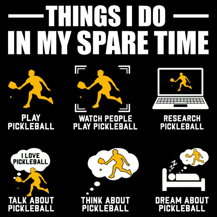 Funny Pickleball Things I Do In My Spare Pickleball 16 in Basic Backpack