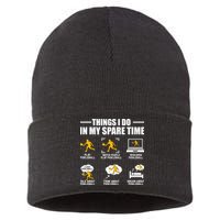 Funny Pickleball Things I Do In My Spare Pickleball Sustainable Knit Beanie