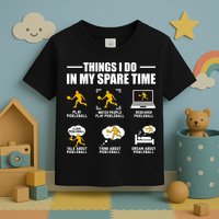 Funny Pickleball Things I Do In My Spare Pickleball Toddler T-Shirt
