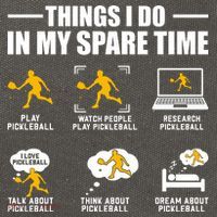Funny Pickleball Things I Do In My Spare Pickleball Cotton Canvas Backpack