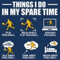 Funny Pickleball Things I Do In My Spare Pickleball Infant Baby Jersey Bodysuit