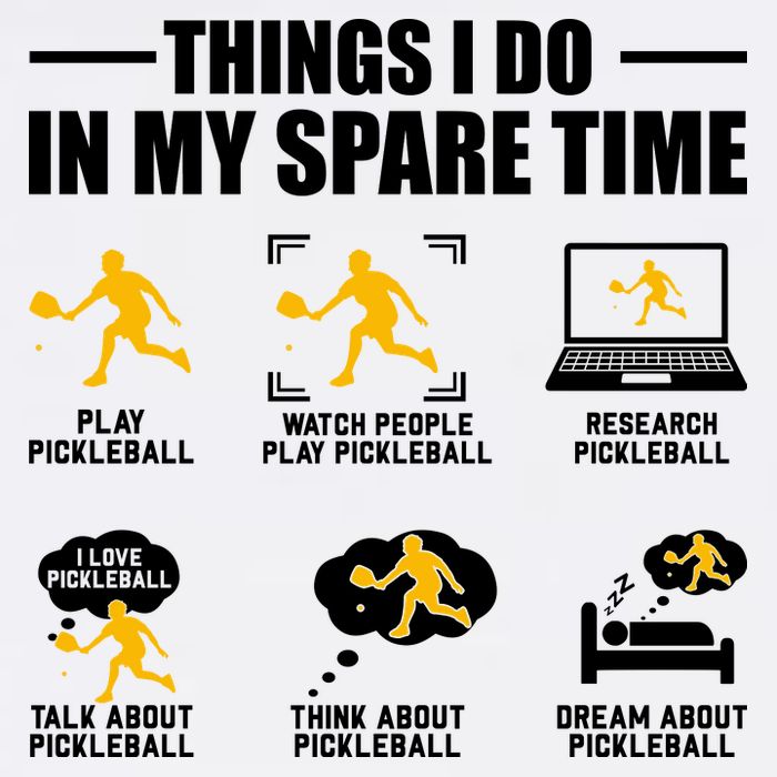 Funny Pickleball Things I Do In My Spare Pickleball Garment-Dyed Sweatshirt