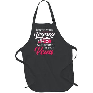 Funny Phlebotomy Technician Phlebotomist Nurse Women Full-Length Apron With Pockets