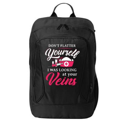 Funny Phlebotomy Technician Phlebotomist Nurse Women City Backpack