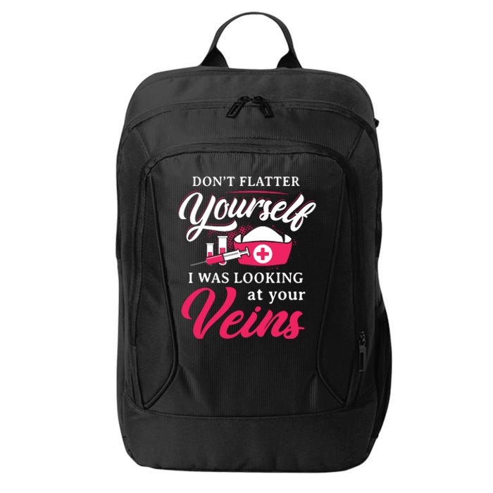 Funny Phlebotomy Technician Phlebotomist Nurse Women City Backpack