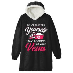 Funny Phlebotomy Technician Phlebotomist Nurse Women Hooded Wearable Blanket